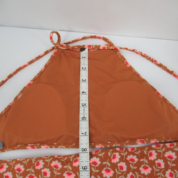 AERIE Brown Floral Bikini XS/Med - Picture 11 of 11